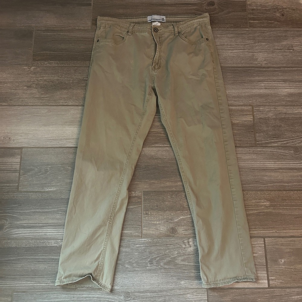Paper‎ Denim & Cloth Mens Khaki Straight Leg Casual Chino Pants Size 34x30